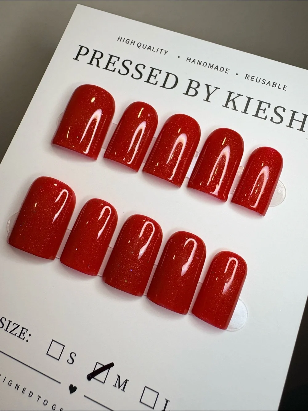 Red Press-On Nails